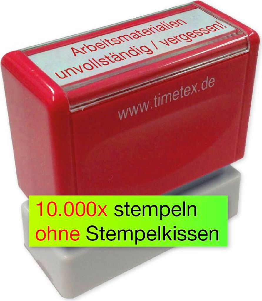 TimeTEX Siebdruck-Stempel "Perpetuum", "Arbeitsmaterialien" Produktbild 