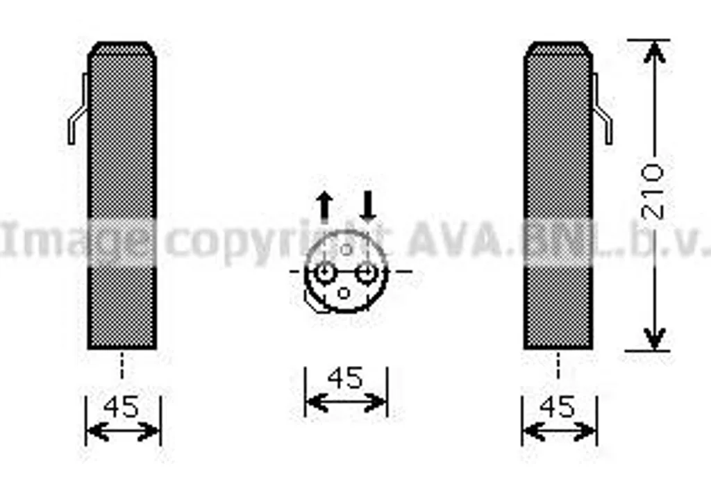 AVA HYD218 Sécheur de climatisation OE 978012 pour Tucson et Sportage