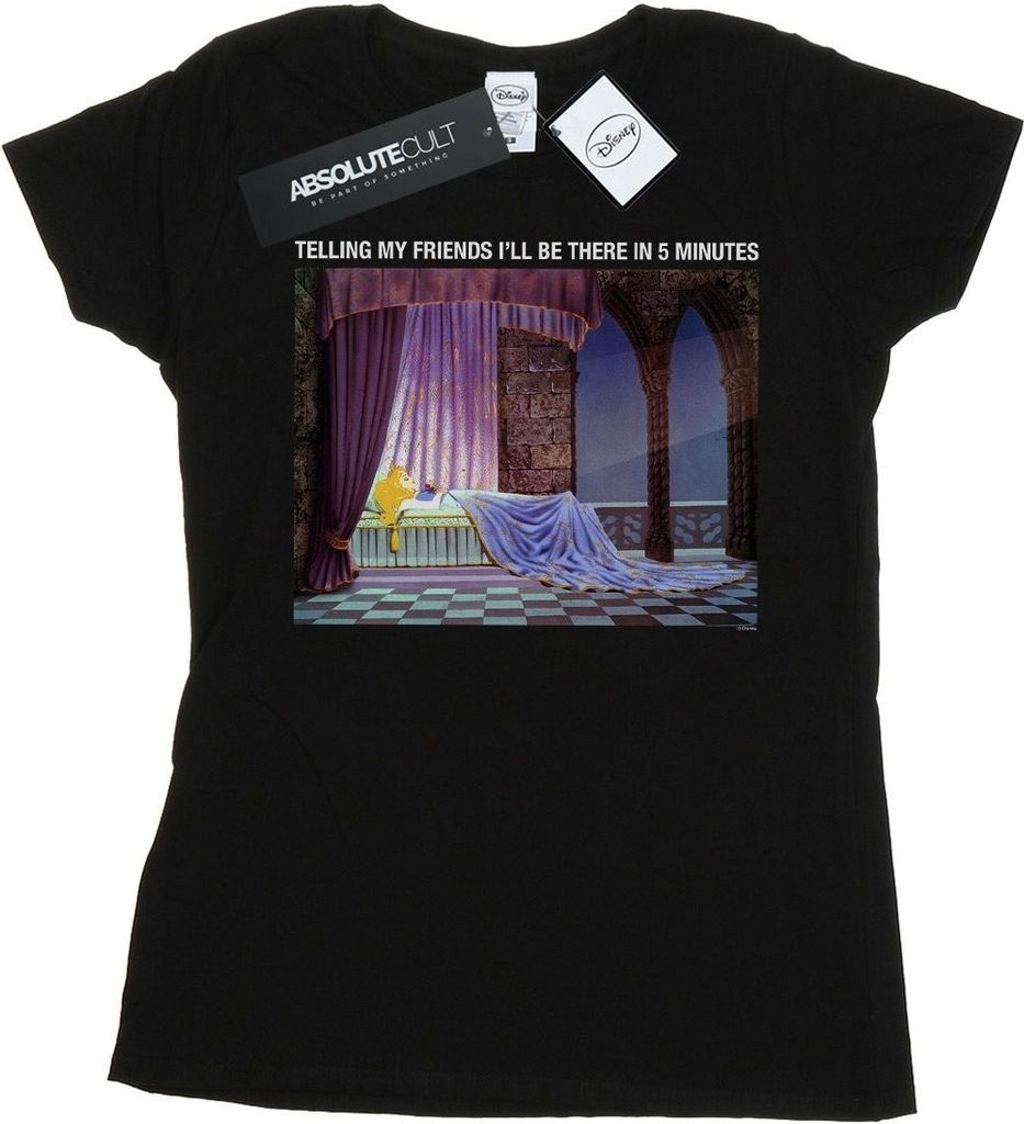 Disney - "Sleeping Beauty I'll Be There In 5" T-Shirt für Damen BI15357 (L) (Schwarz)