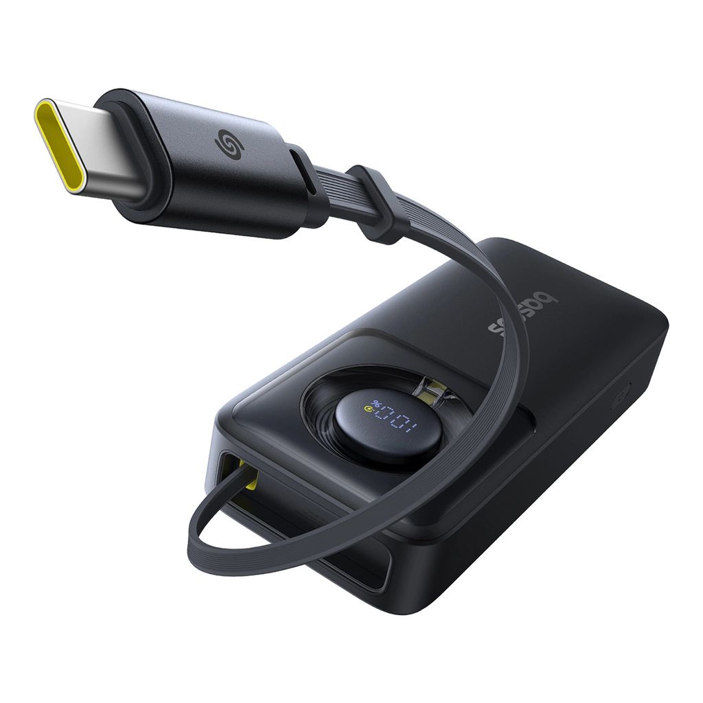 Powerbank Baseus OS Free2Pull 10000mAh 30W +Kabel (schwarz) Produktbild 