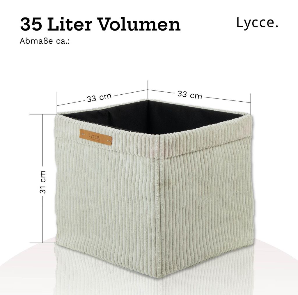 Kallax Boxen Cord beige 33x33xH31cm 1 Stück