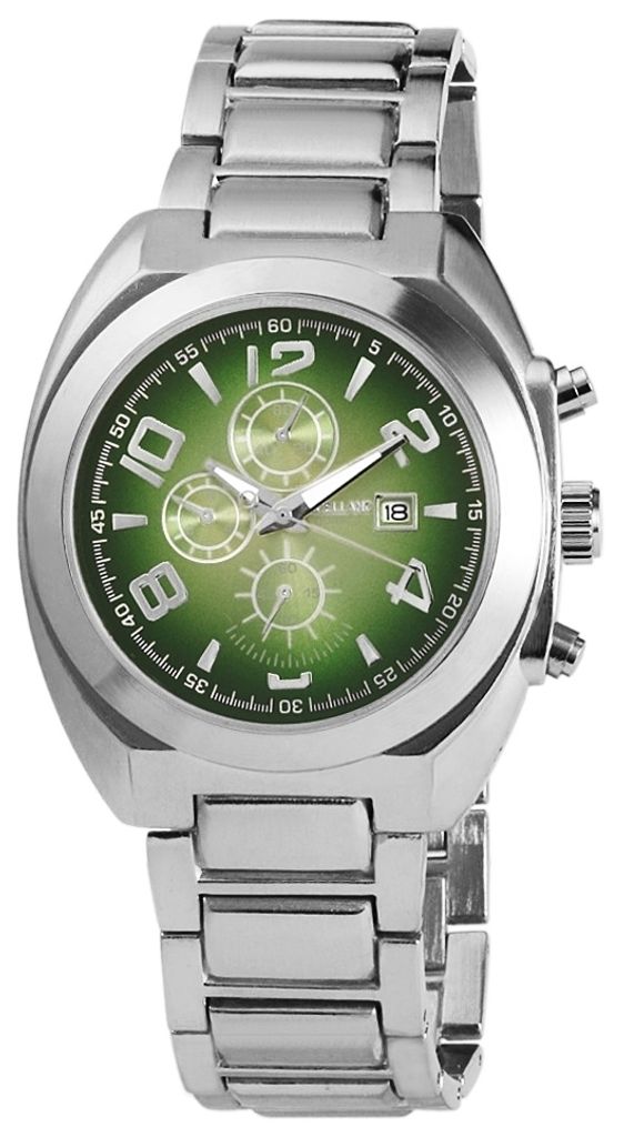 Excellanc 284326000007 Herrenuhr mit Metallarmband - silberfarbig - Datumsanzeige