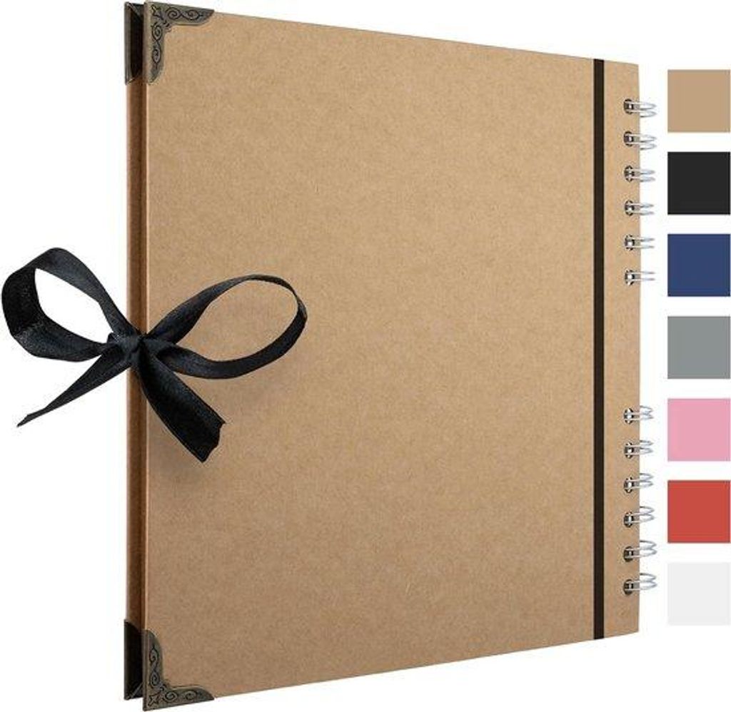 Scrapbook 60 Seiten Braun Kraftpapier