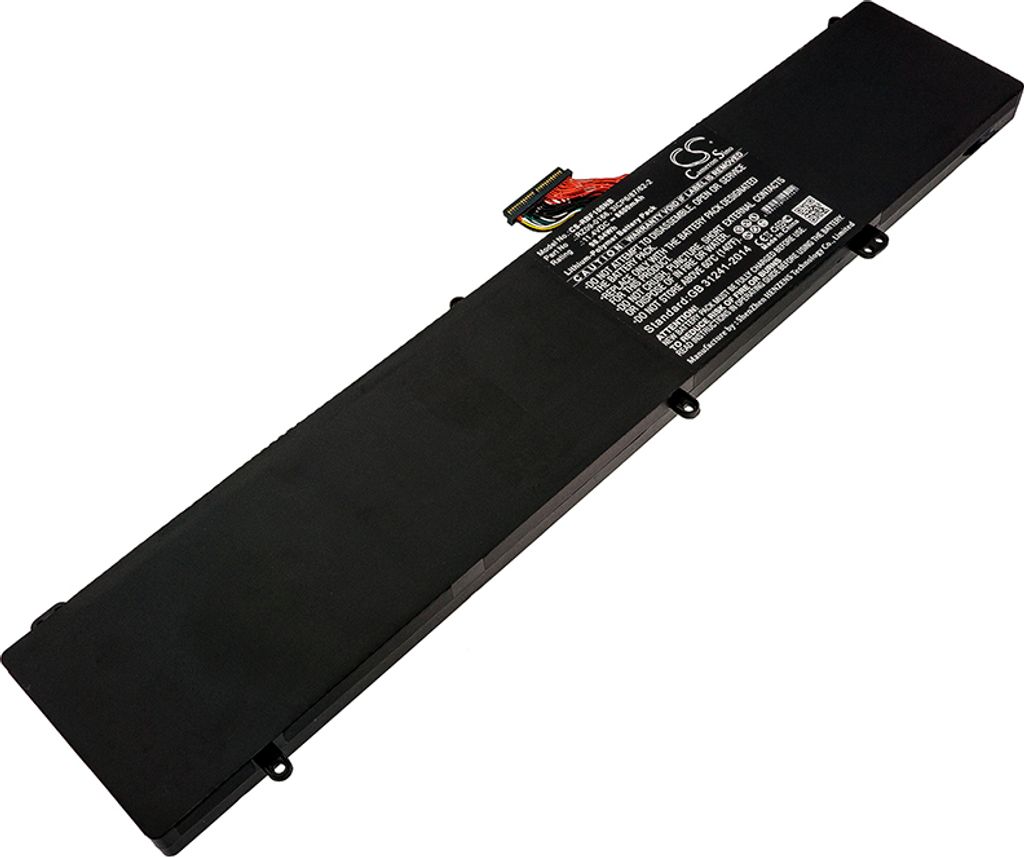 TECHTEK Laptop Akkus Kompatibel mit [Razer] Blade F1, Blade Pro 2017 4K, Blade Pro 2017 4K I7-7820HK, Pro 4K, Razer Blade Pro 2017, RZ09-0166, RZ09-0