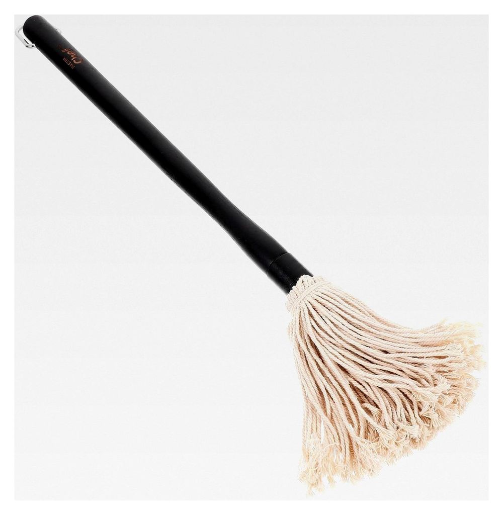 Grillpinsel mit langem Holzgriff und Baumwollkopf für Marinaden und Saucen