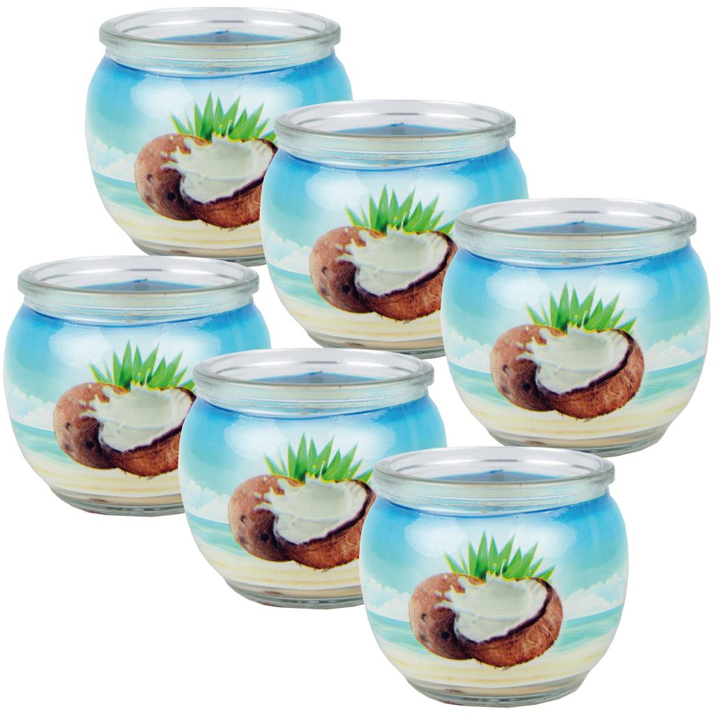 Velas aromáticas con motivos, paquete de 6 unidades en Imagen del producto 