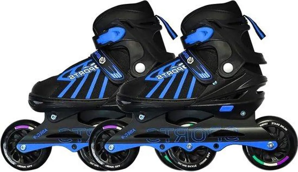 Roller ajustable 34-38 bleu en aluminium : fini les pieds serrés !
