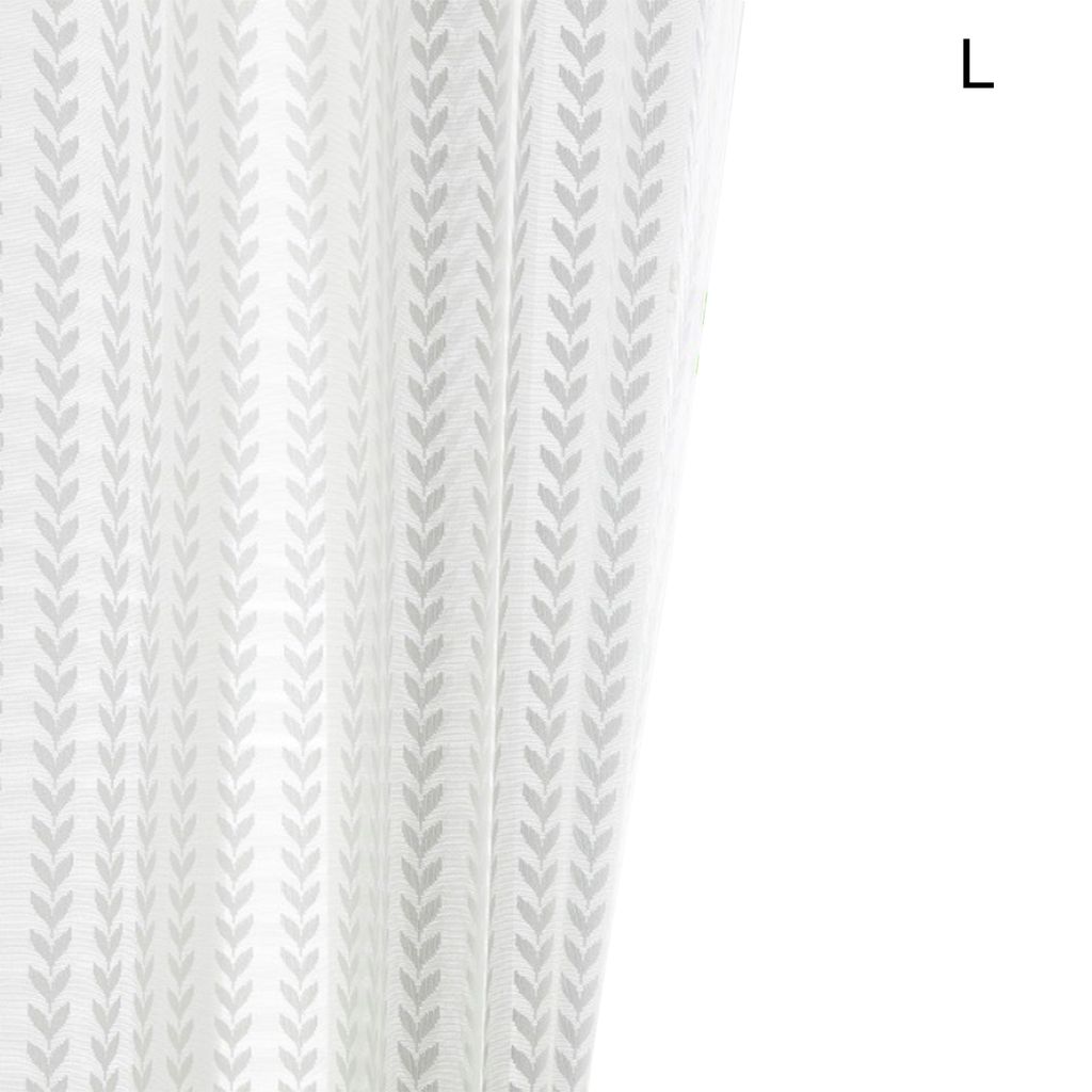 bloße Vorhänge vielseitige dicke Polyester bloße Voile -Fensterbehandlung Vorhang für Zuhause-Weiß ,Größen:Size L