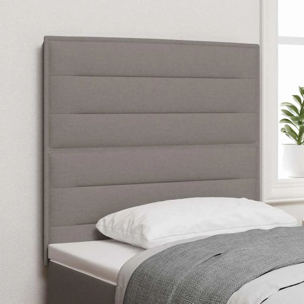Testiera LED Taupe 100 cm in Poliestere: Eleganza Moderna per Letto Singolo