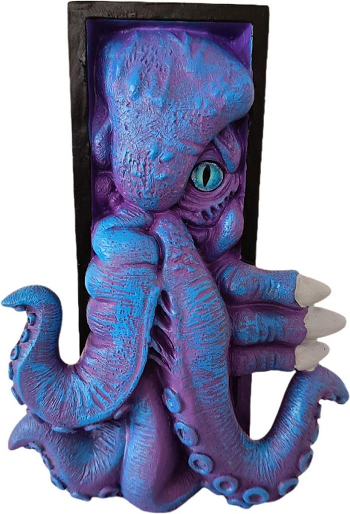 Oktopus-Buchstütze, 3D-Oktopus-Statue, Vintage-Fantasy-Oktopus-Buchständer für Bücherregale im Homeoffice