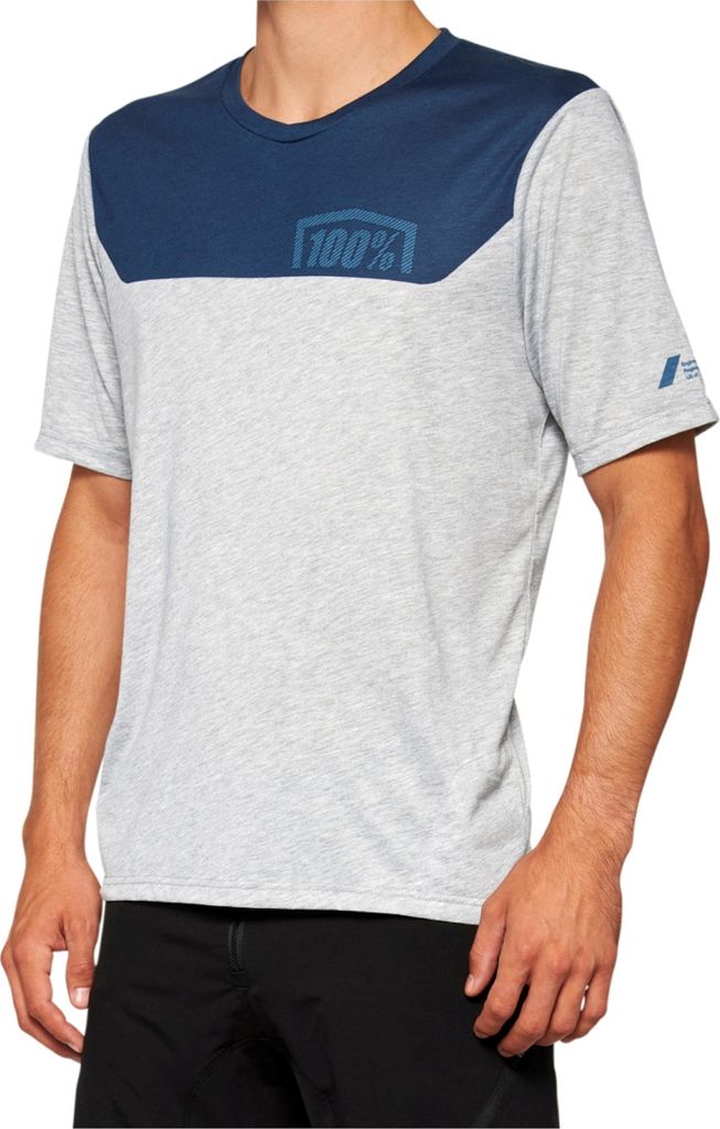 100% SPEEDLAB Kurzarm Fahrradtrikot - AIRMATIC - Grau/Blau XL