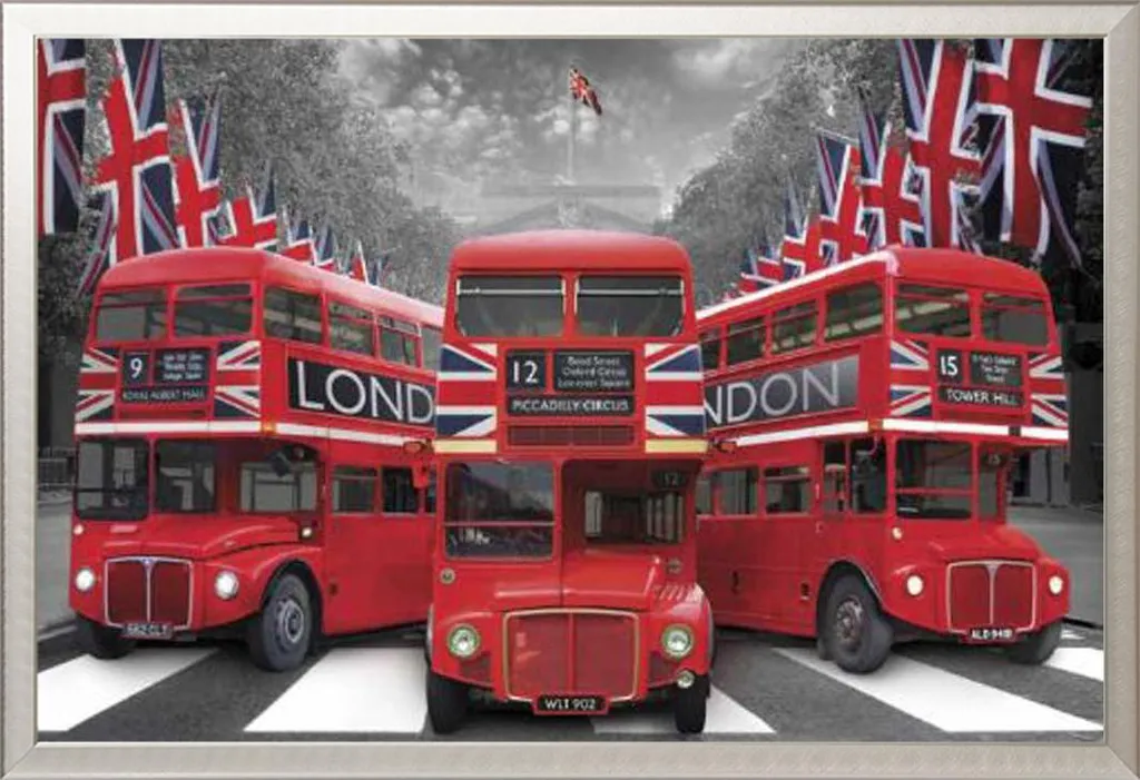 Decorazione Parete Londra Palace Busses Shinsuke Cornice Alluminio - 1
