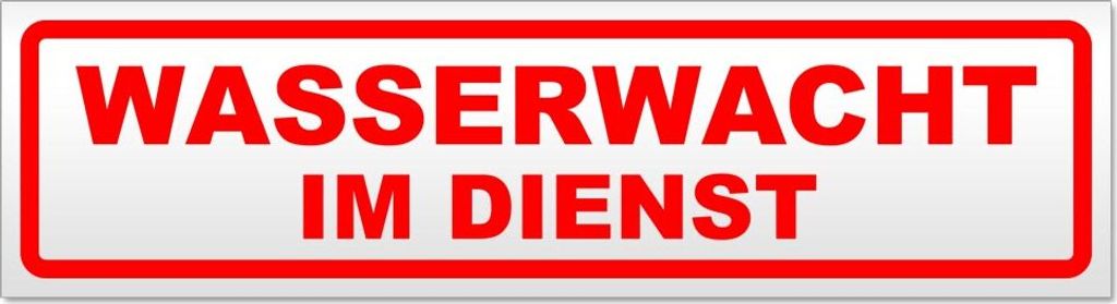 Wasserwacht im Dienst Magnetschild Schild magnetisch