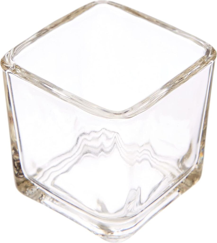 Teelichthalter Ross quadratische Glas-Teelichthalter - Set von 6 - 5 cm