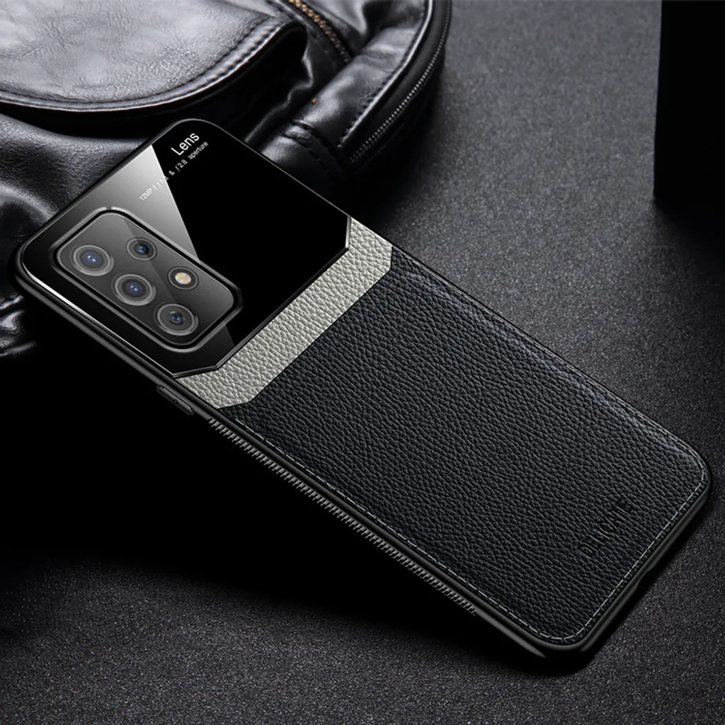 KJYF Custodia Cover + 2 Pezzi Pellicola Protettiva Vetro Temperato per Oppo A72 (6.5), Protezione in Silicone Morbido Nero TPU Case Ultra Sottile - WMA16