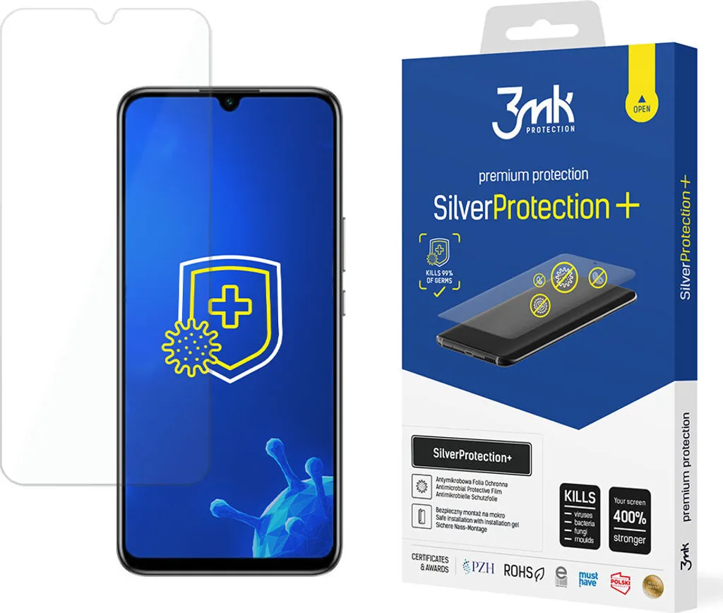 Protezione d'argento 3Mk+ Honor Play 20 Pro: Sicurezza 400% e Igiene