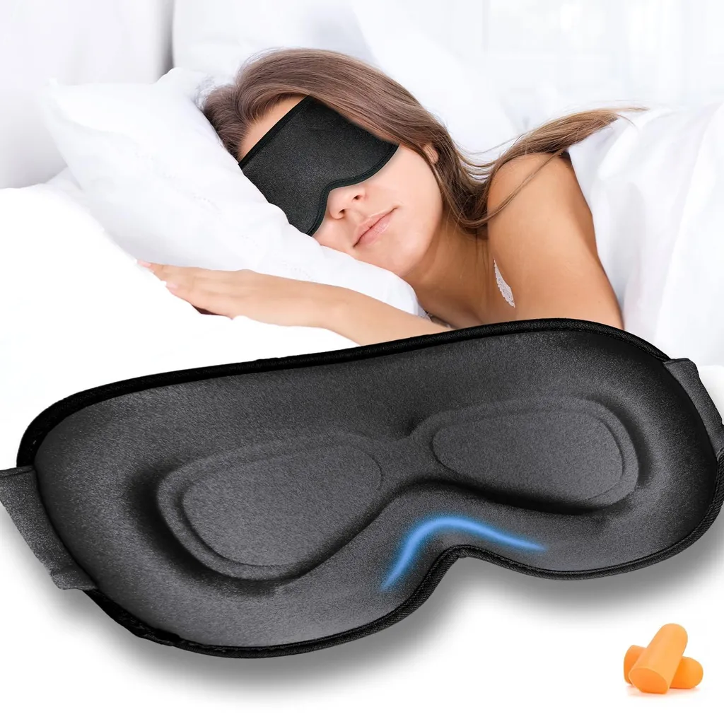 Masque de sommeil à cavités profondes et pont nasal surélevé pour adultes