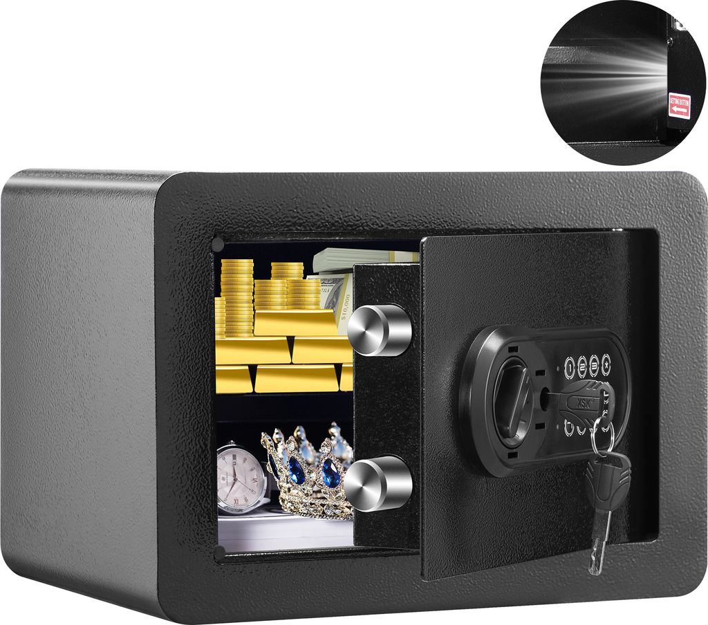 VEVOR Safe Tresor 0,5 Kubikfuß, Möbeltresor mit Feuerfester Produktbild 