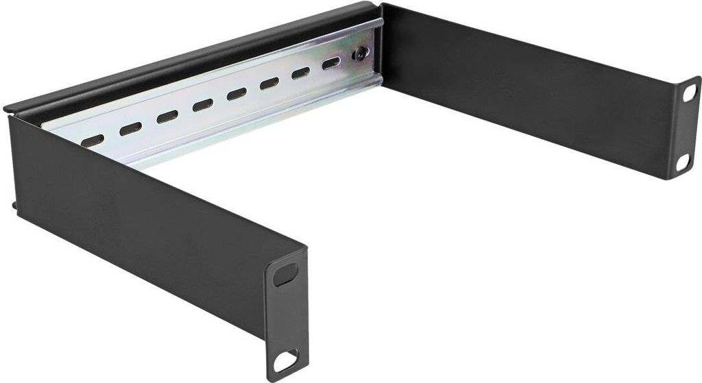 DELOCK 10" Hutschienenpanel 1 HE schwarz