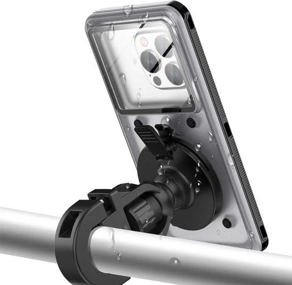 Support smartphone anti-pluie et immersion pour vélo et plongée 17cm
