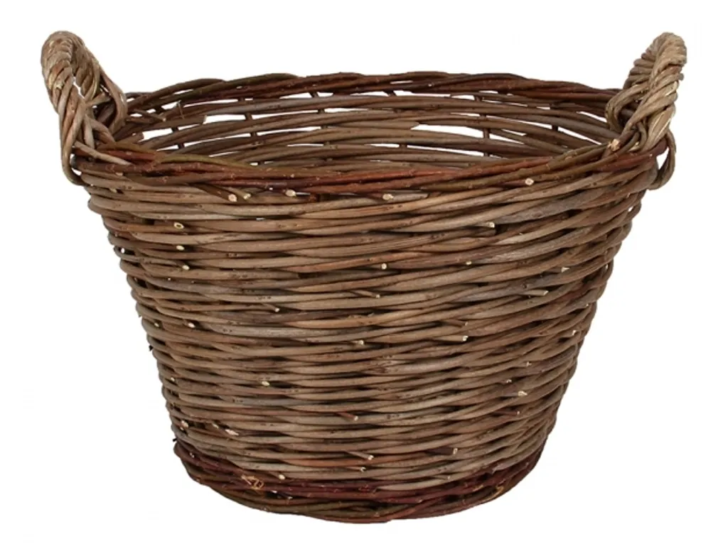 Panier économique acacia brun foncé 47x30cm - Rangement Naturel