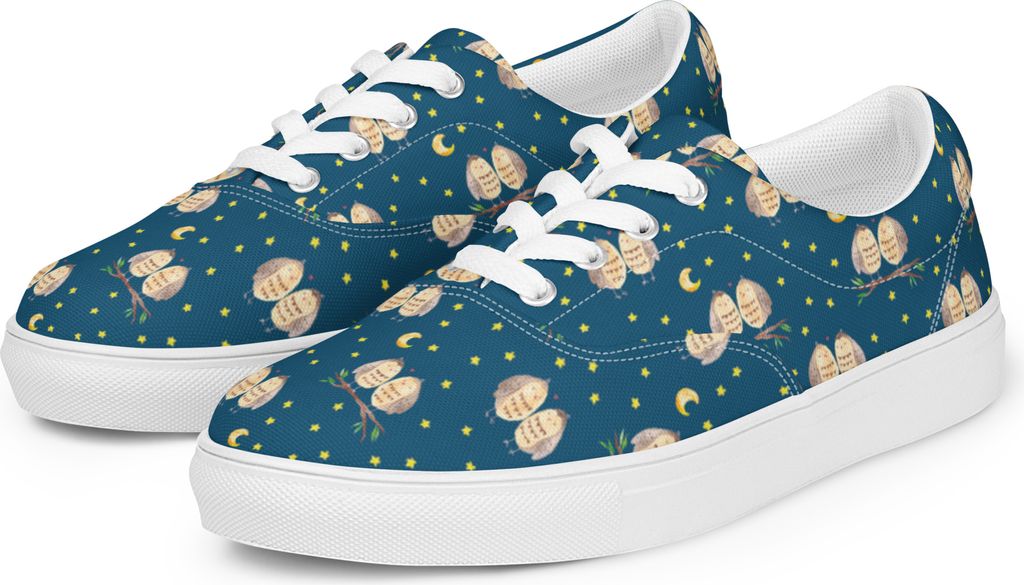 Mr. & Mrs. Panda Sneaker Damen Eulen Liebe Größe 38 - Blau - Geschenk, Eule, Halbschuhe, Sportschuhe, Hochzeit Spruch, Paar, Owl, Turnschuhe, Sto...