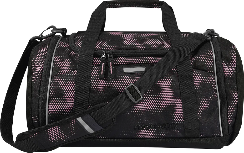 Sac de sport coocazoo noir et rose Pink Illusion étanche avec poches
