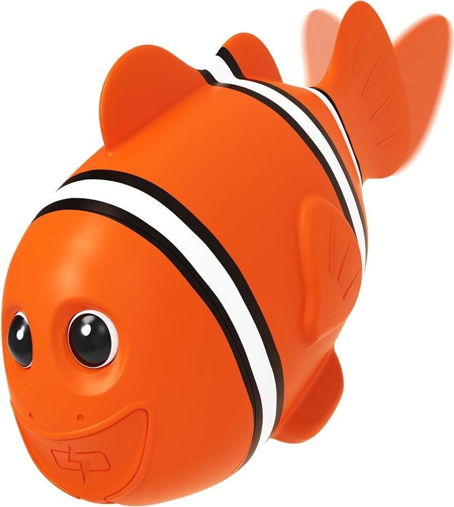 Badespielzeug für Kleinkinder 1-3, Neugeborenes Baby Badethermometer, Schwimmroboter Niedliches Poolspielzeug, IP67 Wasserdicht, Rot