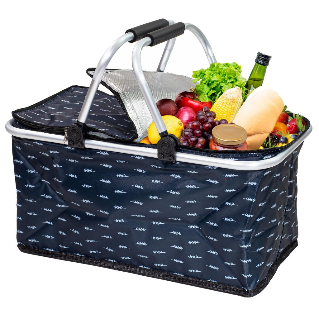 Thermo Picknickkorb Faltbar Großer Isolierkorb als Produktbild 