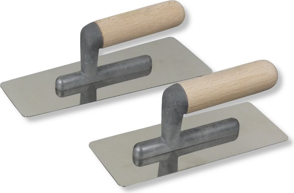 Set DEWEPRO Venezianische Glanzputz Glättekelle 200x80mm + 240x95x75mm