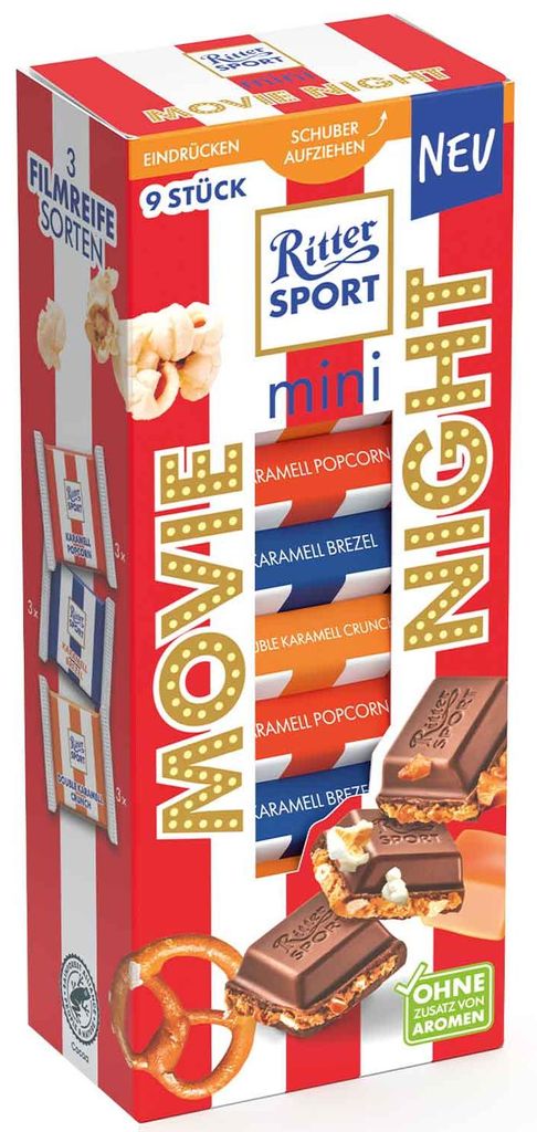 Ritter Sport Mini Movie Night 9er beliebte Produktbild 