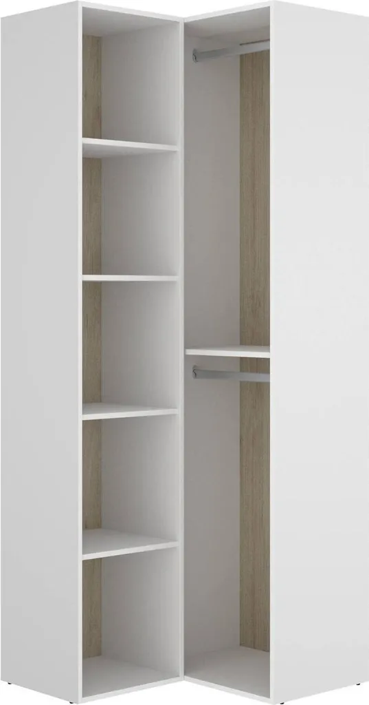Grande armoire dressing blanche penderie de rangement pour entrée