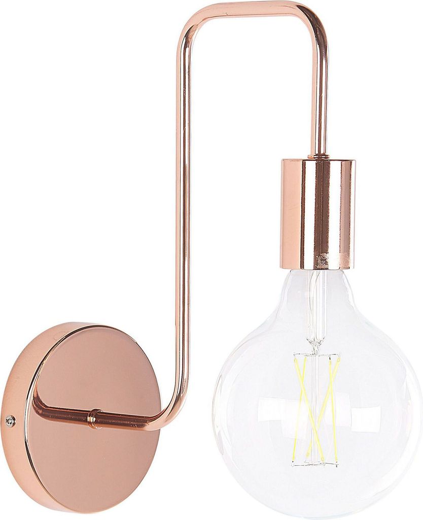 BELIANI Wandleuchte Kupfer mit 32 cm Höhe Lampe aus Metall Wohnzimmer Schlafzimmer Küche Flur Moderne Deckenleuchte Modernes Design