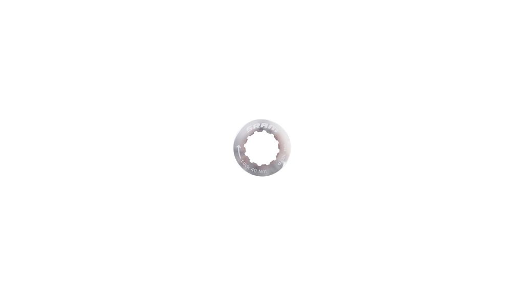 SRAM Kassetten Lockring 12T silber Aluminium - präziser Abschlussring für SRA...