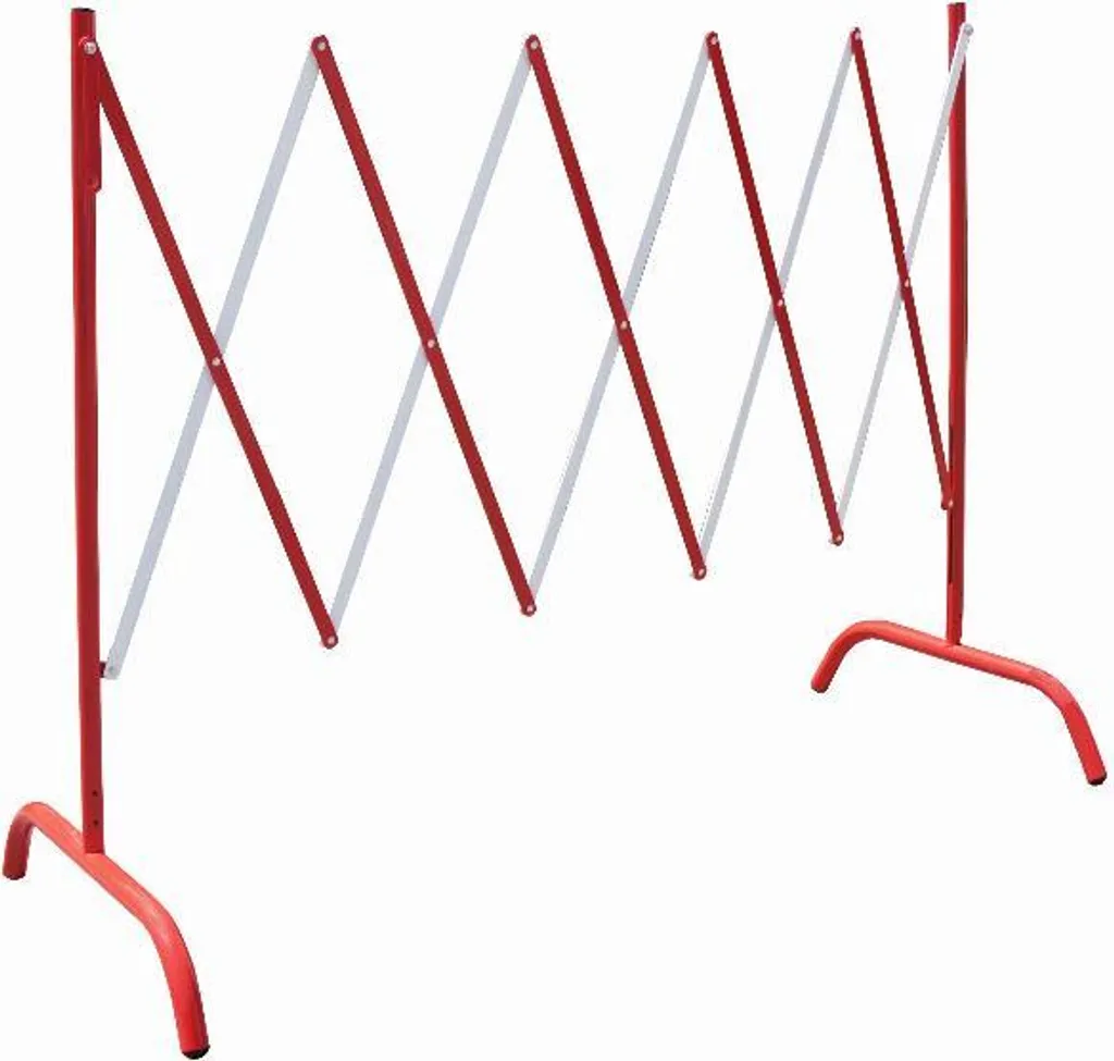 Barrière accordéon extensible 2m30 pour balisage parking et usine