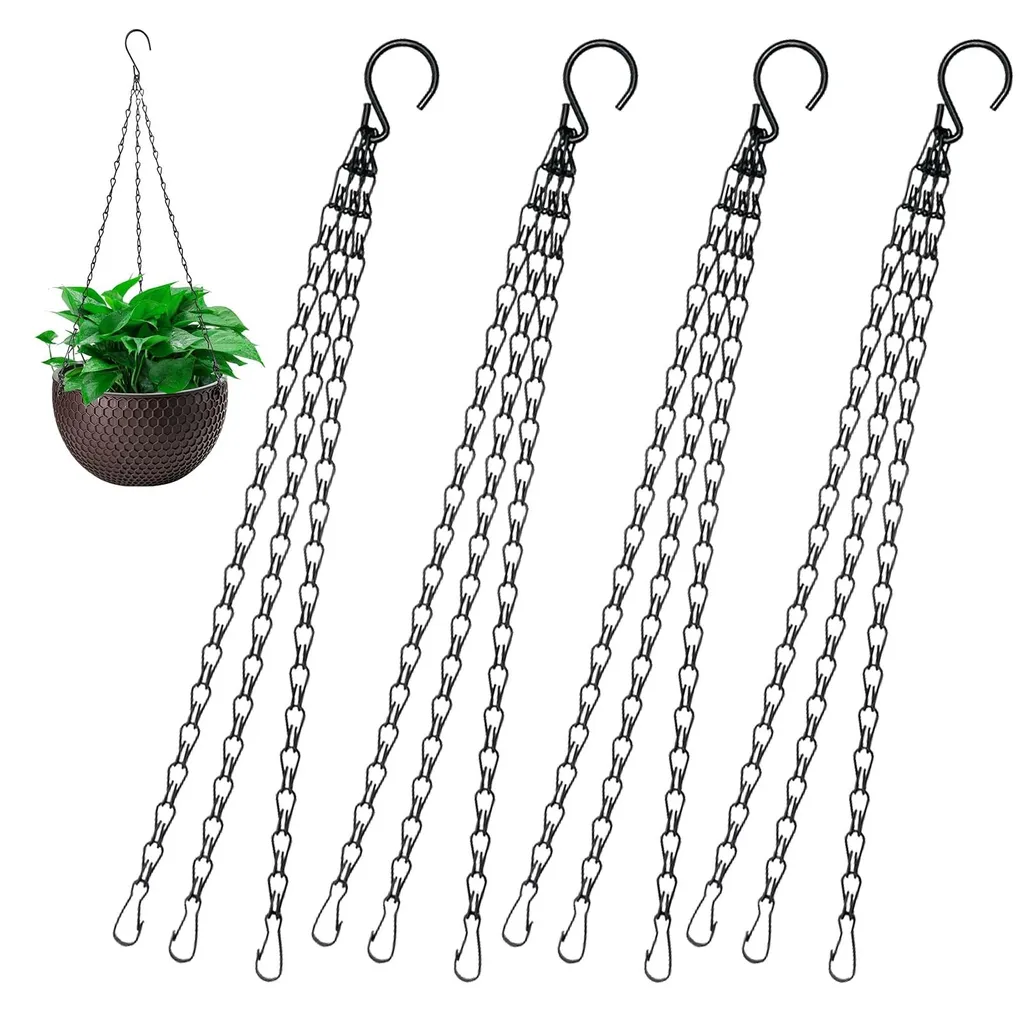 Chaînes de suspension métalliques pour paniers suspendus et mangeoires