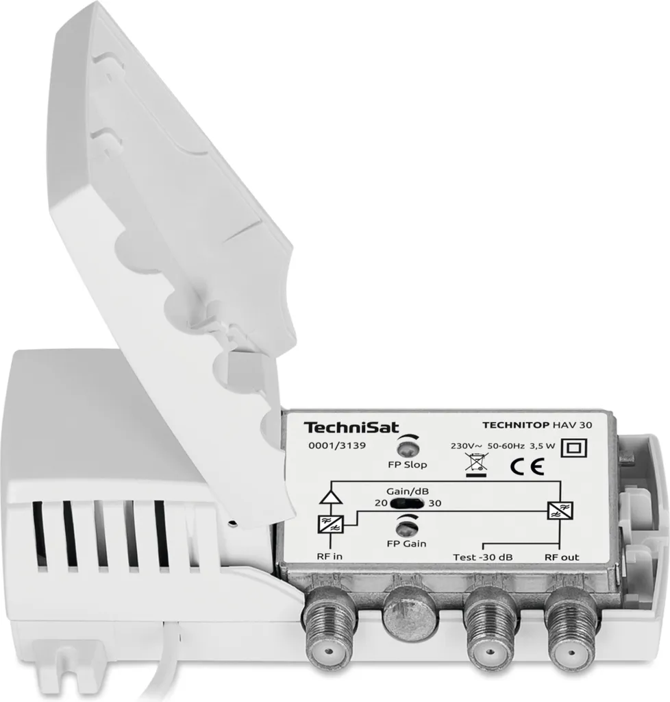 TechniSat TechniTop HAV 30 Amplificateur RF 0001/3139 Blanc Antenne