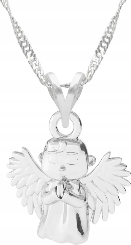 Collana Angelo Custode In Argento 925 Con Ciondolo A Cuore E Ali - Gioiello Per Ragazze, Regalo Compleanno - 2