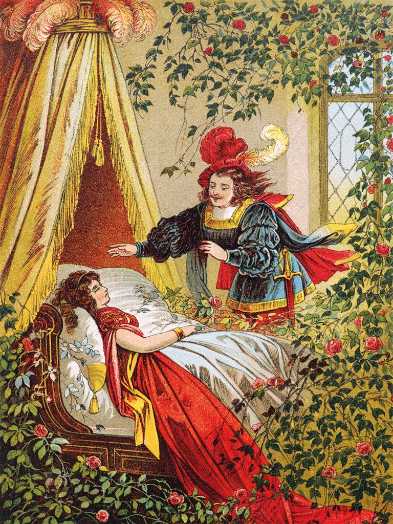 Carl Offterdinger Kunstdruck Bild - Dornröschen II (80 x 60 cm)