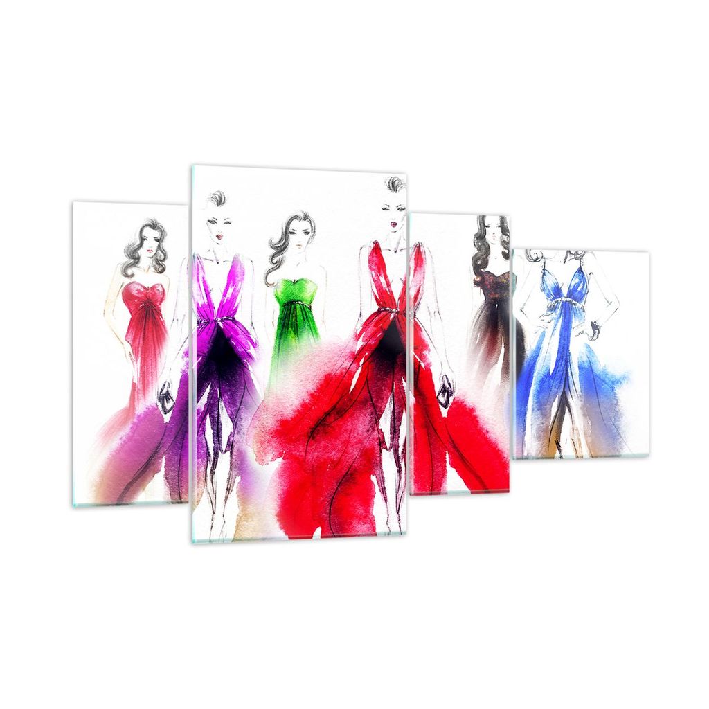 Bilder auf glas - Fotomodell Frau - 120x70cm - Glasbilder - Wandbilder - Kunstdruck - zum Aufhängen bereit - Wanddekoration aus Glas - Glas Bilder...