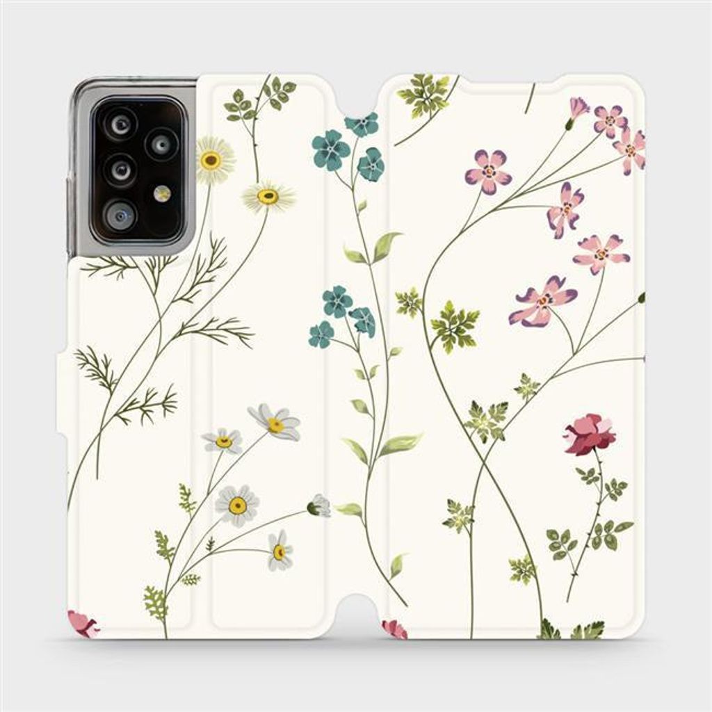 Handyhülle mit klappe für Galaxy A52s 5G, Mobiwear Book, Feldblumen