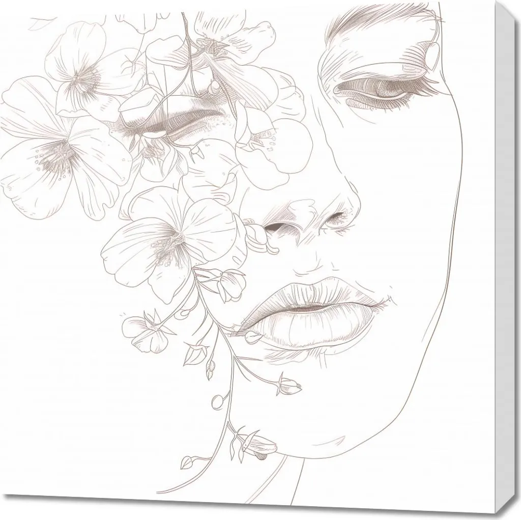 Quadro Floreale 70x70 Immersione Fiorita | Arredo Casa Emozionale