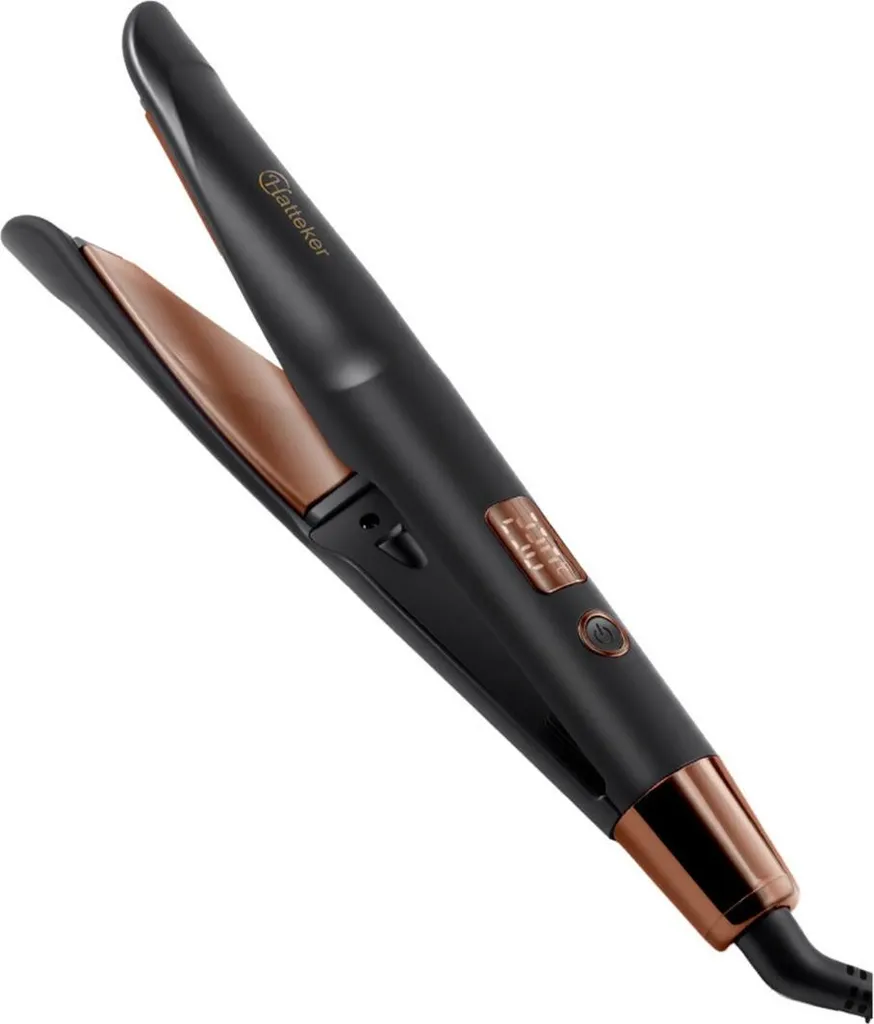 Styler 2-en-1 pour lissage parfait ou boucles souples - Fer INF Or rose