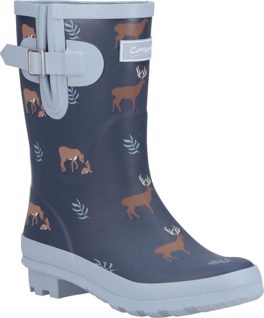 Cotswold - Damen Gummistiefel "Woodland", Rotwild FS11045 (40 EU) (Marineblau)