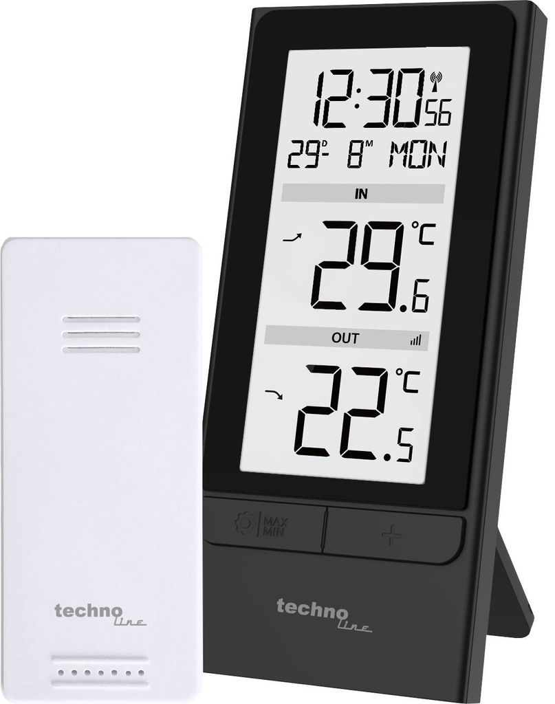 Technoline WS 9787, Schwarz, Innen-Thermometer, Produktbild 