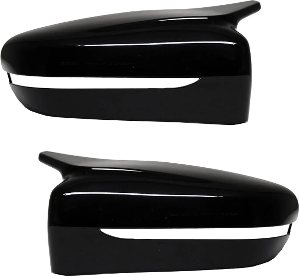 Jeu de Coques de Rétroviseurs Sport Noir Laqué pour BMW G30 G31 G11 G12 2P