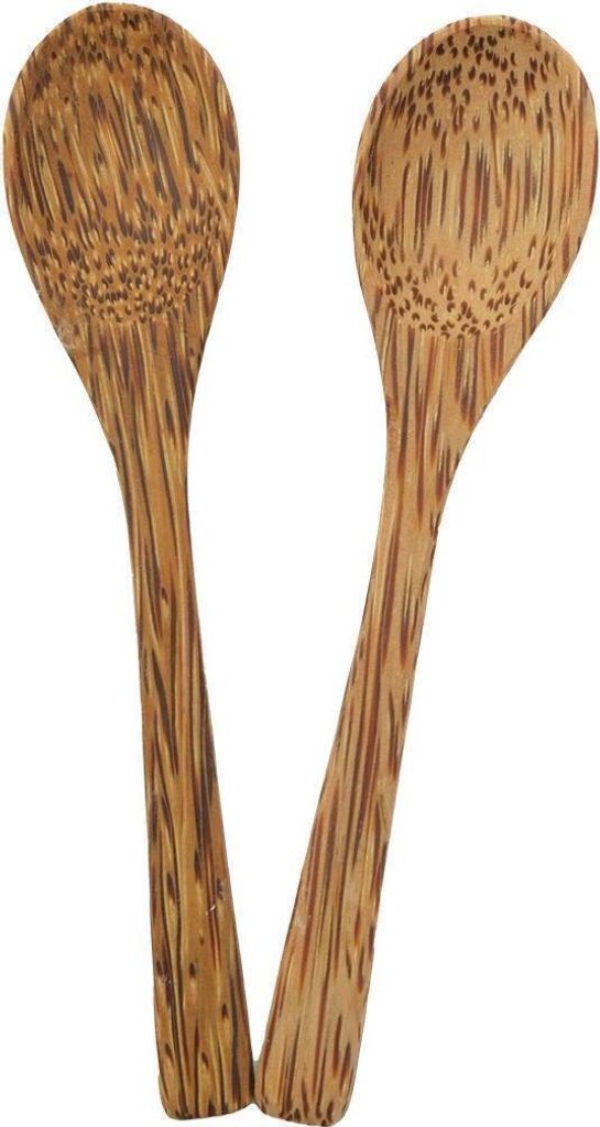 PAGATA Kokosnussschalen 2er Set + 2 Kokosnusslöffel