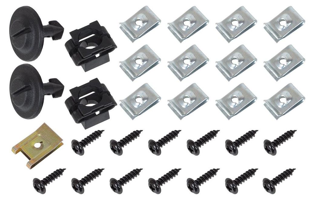 Audi A4 B6 00-04 Motorabdeckungs-Befestigungsclip-Set 30 Produktbild 