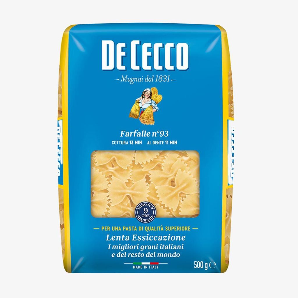 Produktbild De Cecco Farfalle Nummer 93 Nudeln aus Hartweizengriess 500g