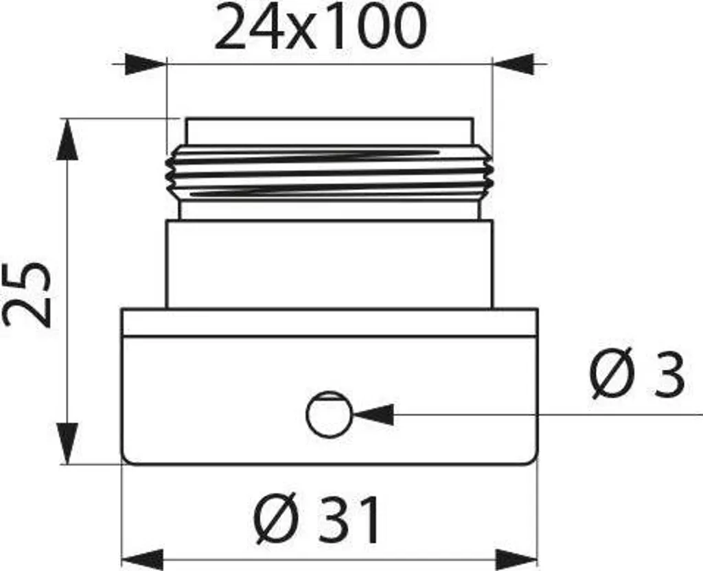 Raccordo Rapido Delabie M24x1 AG Antimanomissione - Filtri BIOFIL - 2